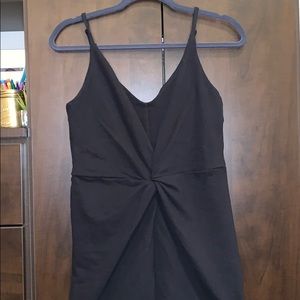 Black midi dress